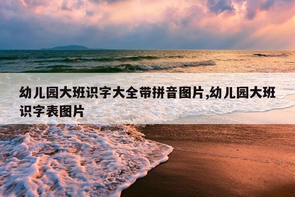 幼兒園大班識字游戲教案